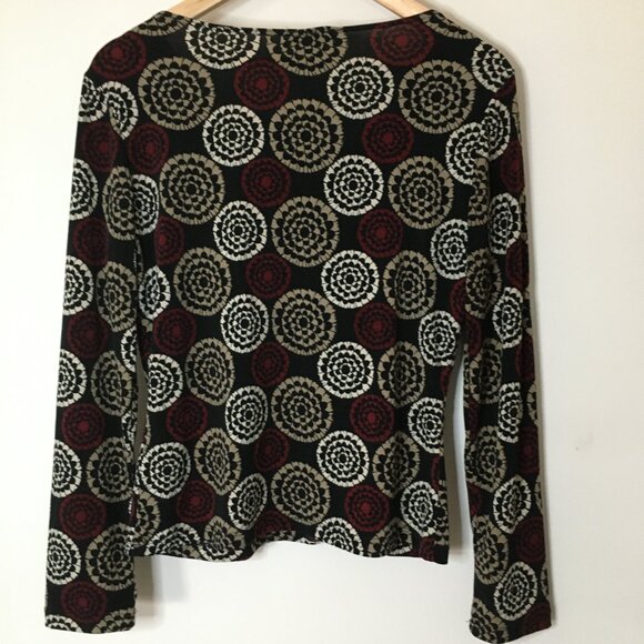 Perseption Concept Pattern Tops, Long Sleeve, Medium - Picture 5 of 5